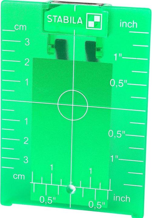 Actual product image Stabila Target plateZPgreen