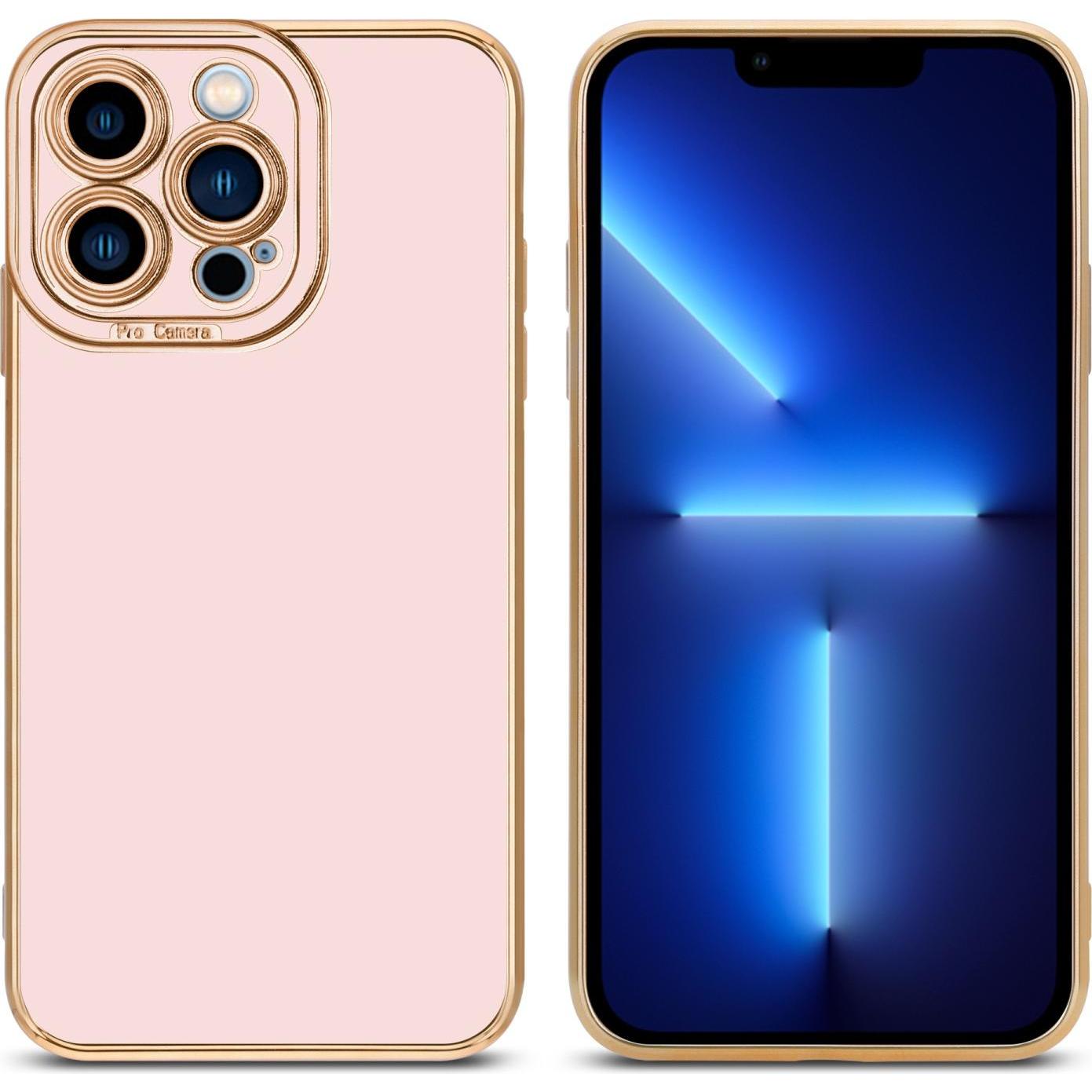 Thumbnail - Cadorabo TPU Hülle mit Kameraschutz für Apple iPhone 13 PRO MAX (Apple iPhone 13 Pro Max), Smartphone Hülle, Rosa