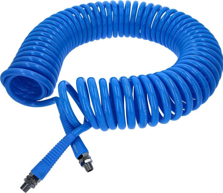 Actual product image KS Tools PU compressed air spiral hose. Ø 8mm 515.3335