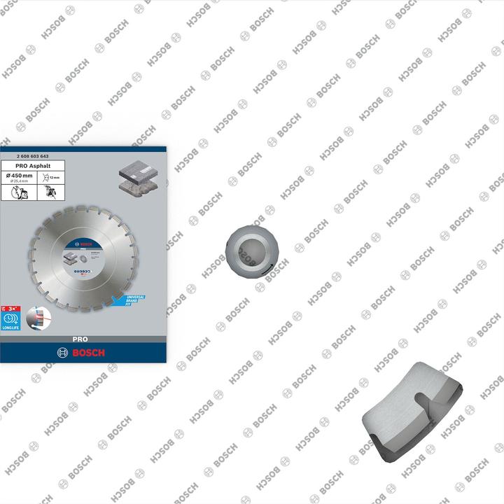 Produktbild Bosch Professional Zubehör PRO Asphalt Diamanttrennscheibe, 450 x 25,4 mm