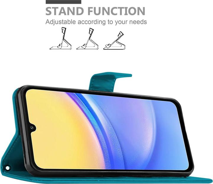 Produktbild Cadorabo Hülle für Samsung Galaxy A16 mit Blumen Muster (Samsung Galaxy A16)