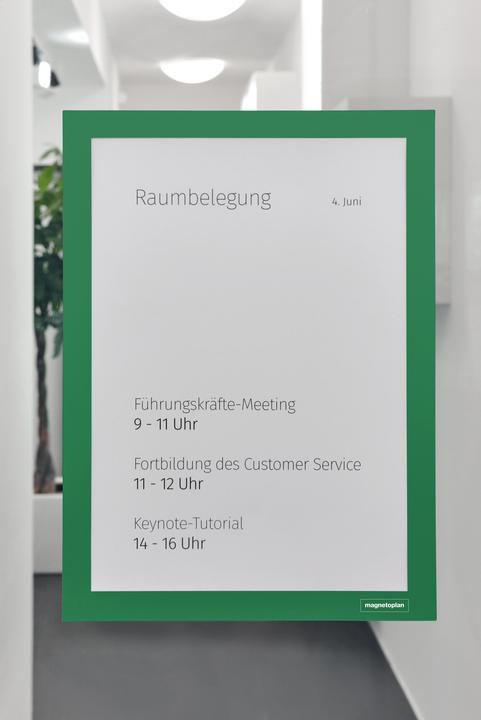 Productafbeelding Magnetoplan Informatieframe magnetofix, DIN A4, groen (1 x)
