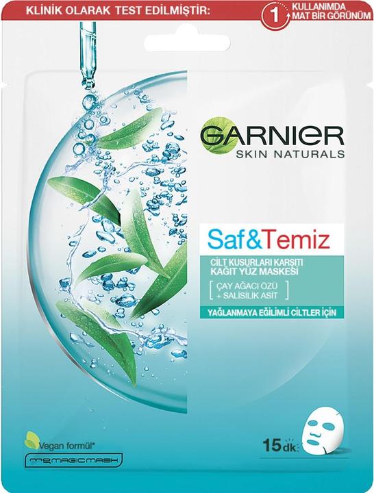 Actual product image Garnier Skin Naturals Pure Active - Moisturising textile mask against imperfections enriched with