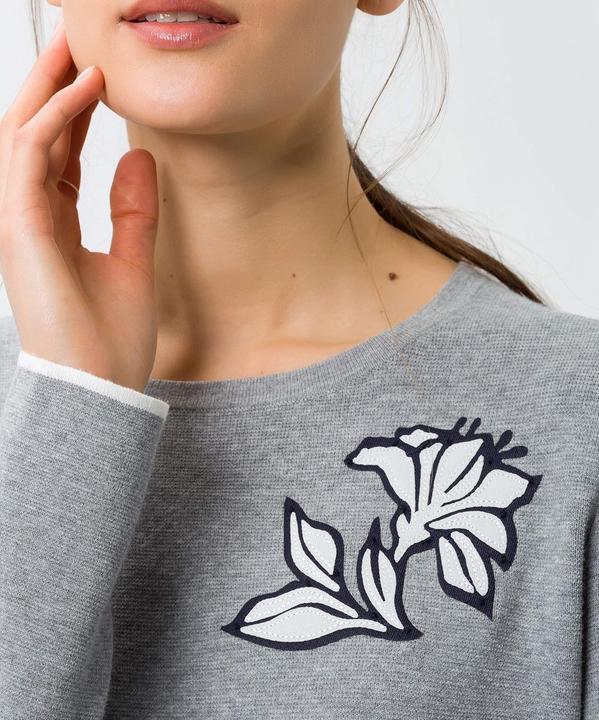 Produktbild BRAX FEEL GOOD dames stijl Lisa ronde hals pullover met blouserug pullover (44)