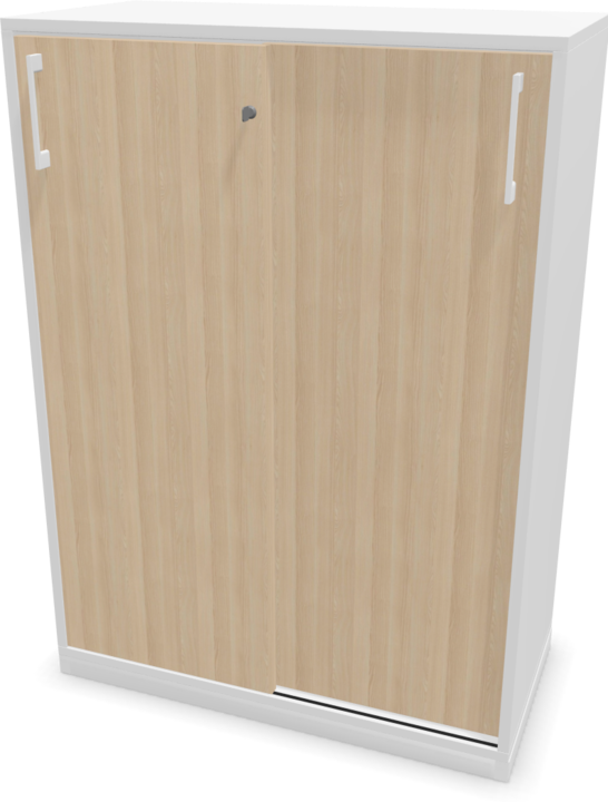 Décor de frêne beige sable avec structure, Blanc