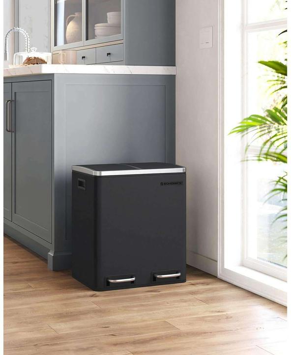 Actual product image Songmics Abfalleimer 30 l, Schwarz (30 l)