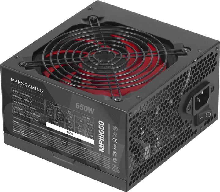 Mars Gaming MPIII650 Netzteil 650 W 20+4 pin ATX ATX Schwarz (650 W)