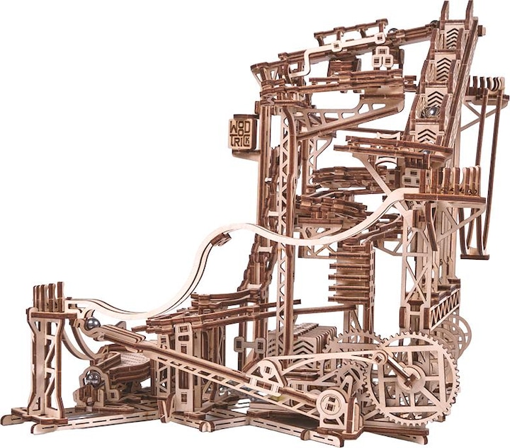 Image du produit Wood Trick Piste de billes en spirale - Kit de construction en bois 3D