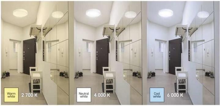 Immagine prodotto Emos Plafoniera LED, rotonda, 30W, dimmerabile, bianco caldo/neutro/freddo (1800 lm)