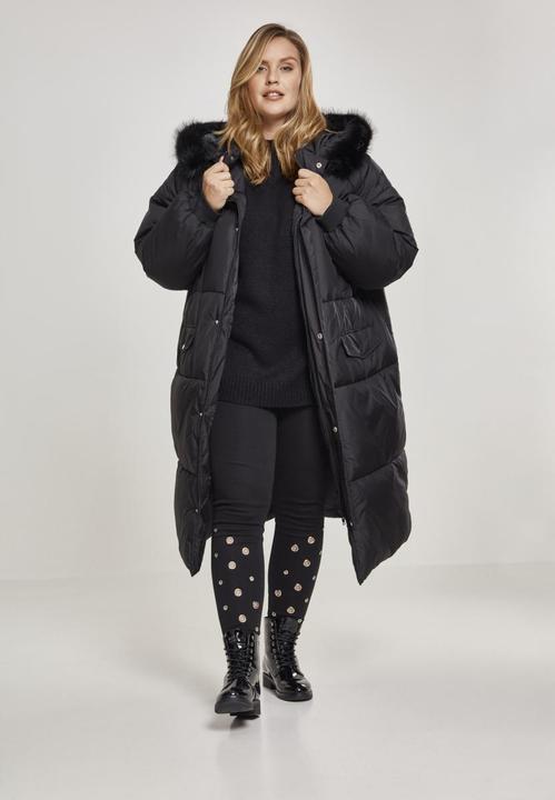 Actual product image Urban Classics UC Curvy Ladies Oversize Faux Fur Puffer Coat (L)