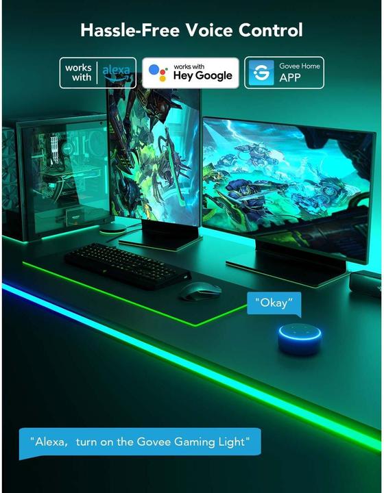 Produktbild Govee LED Stripe Neon Gaming Table (RGBIC, 300 cm, Indoor)