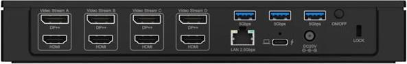 Actual product image Icy Box 17-in-1 DisplayLink (USB-C, 17 Ports)
