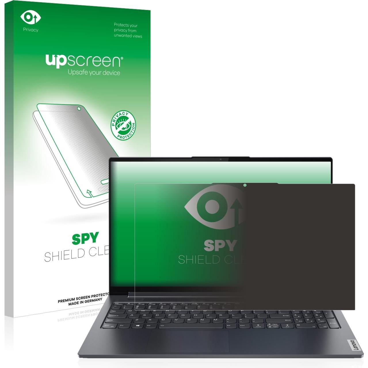 upscreen Spy Shield Blickschutzfolie (14", 16 : 9), Notebook Schutzfolie
