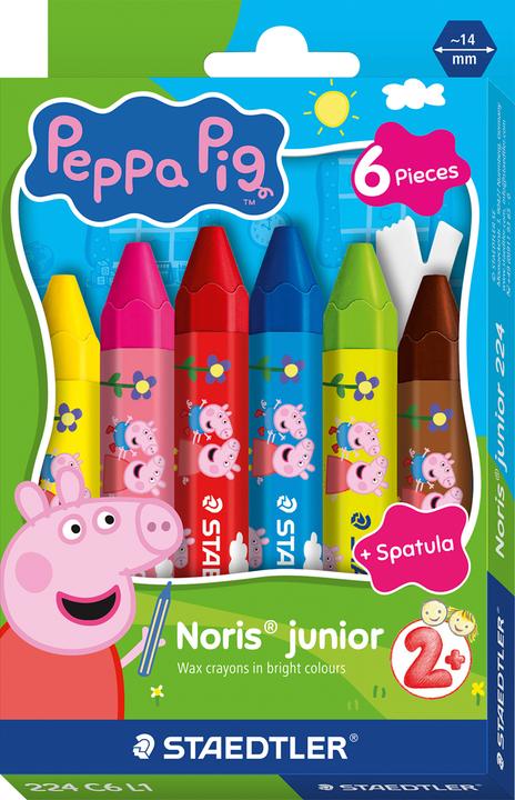 Produktbild Staedtler Peppa Pig Kinderwachsmalkreiden und Schaber (12x)