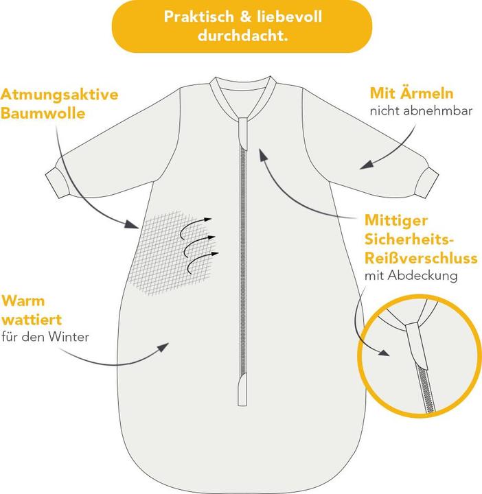 Image du produit Schlummersack Gigoteuse bébé & enfant - hiver 3.5 TOG (130 cm, 3.5 TOG, Hiver)
