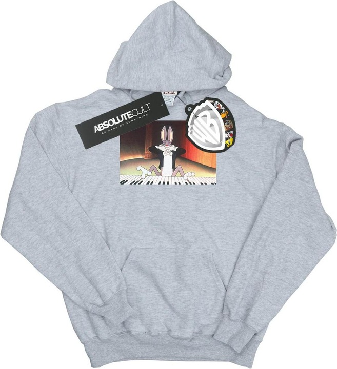Image du produit Looney Tunes - Sweat à capuche BUGS BUNNY PLAYING PIANO - Homme (L)