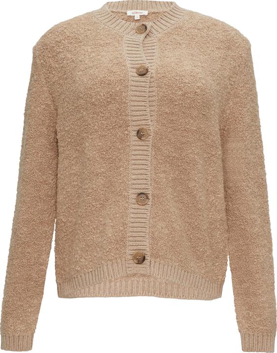 Produktbild s.Oliver Strickjacke Strickjacke aus Teddy-Bouclé (46)