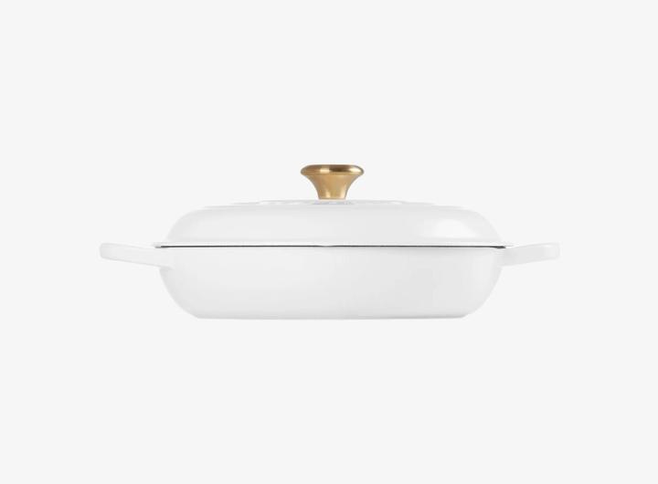 Produktbild Le Creuset Profitopf SIGNATURE weiss (30 cm, Kochtopf, Gusseisen)
