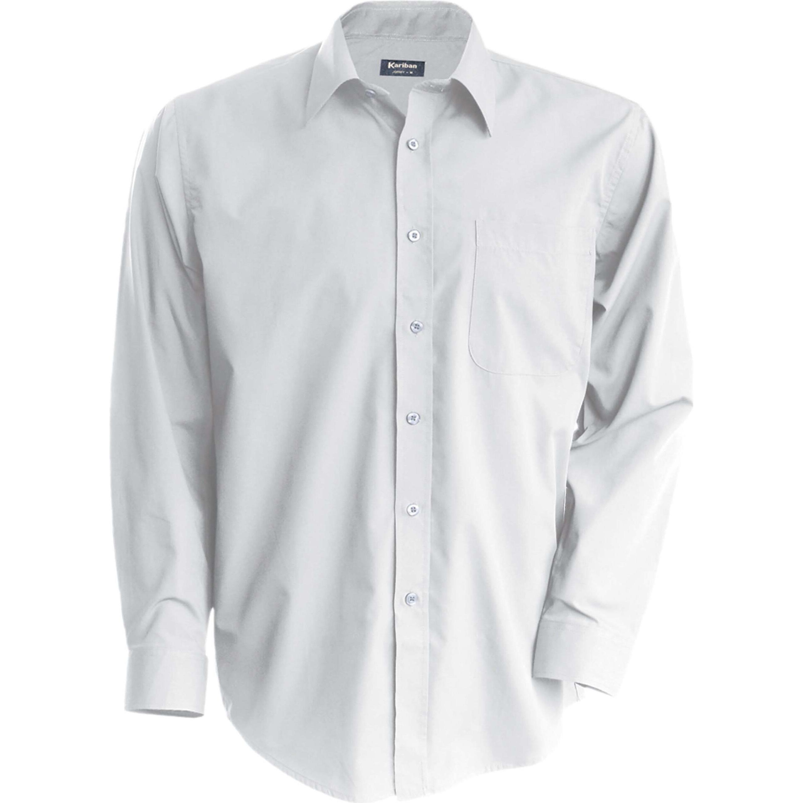 Kariban, Herren, Hemd, Jofrey blanc, Weiss, (4XL)