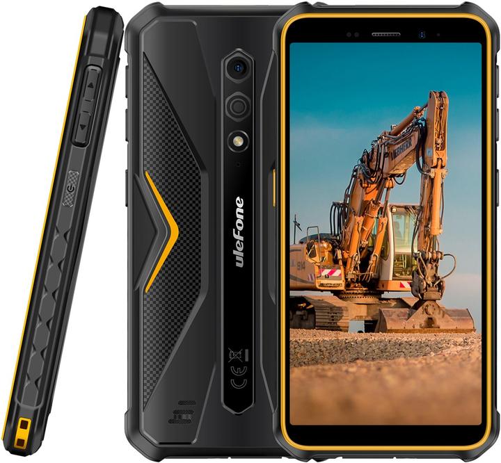Image du produit Ulefone Smartphone Armor X12 3GB/32GB (un peu orange) sans chargeur (32 Go, Noir, Orange, 5.45", Double SIM)