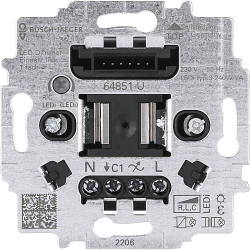 Produktbild Busch-Jaeger LED-Tastdimmer-Einsatz flex 64851 U