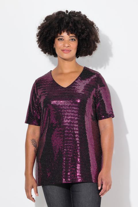 Produktbild Angel of Style T-Shirt, A-Linie, Paillettenoptik (48)