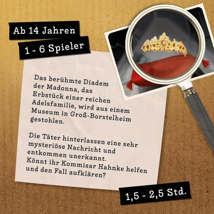 Productafbeelding Hidden Games Casus 2 - Het diadeem van de Madonna (Duits, 1 - 6 Spelers)
