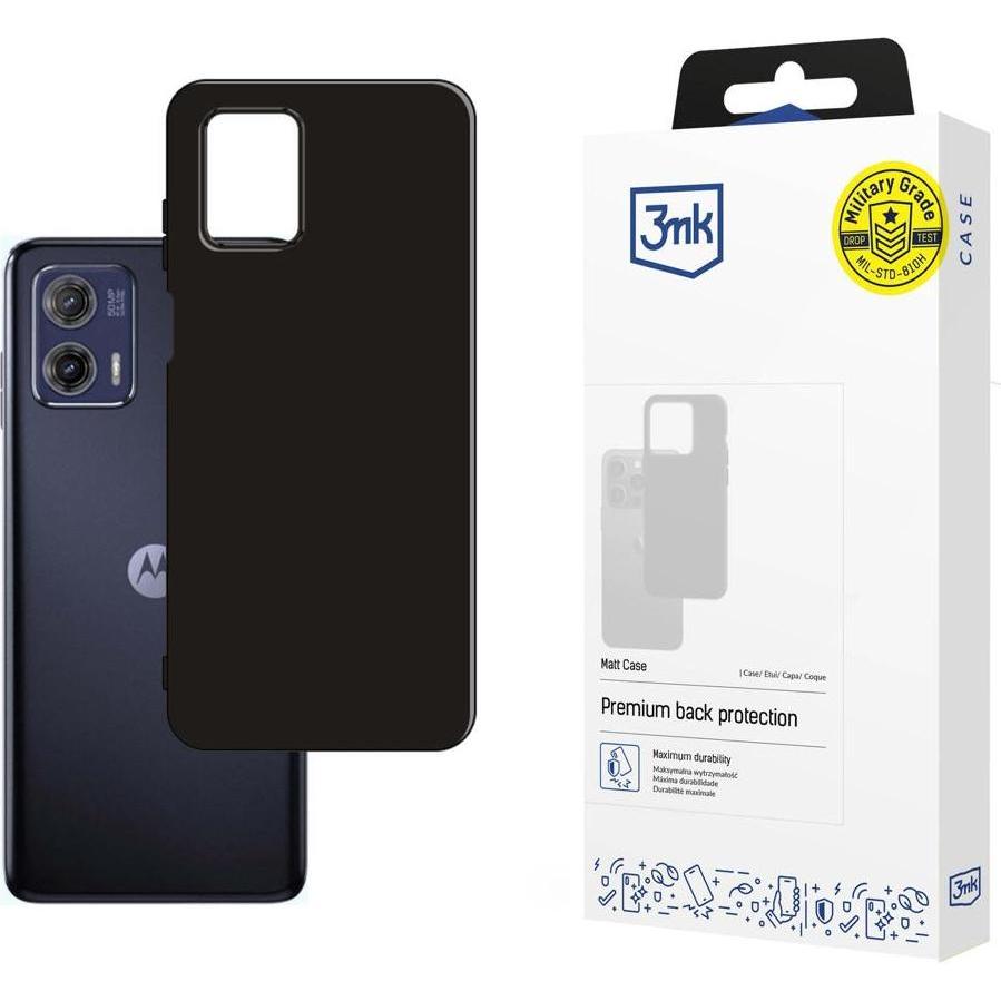 3MK Motorola Moto G73 5G - Matt Case black (Motorola Moto G73), Smartphone Hülle, Schwarz
