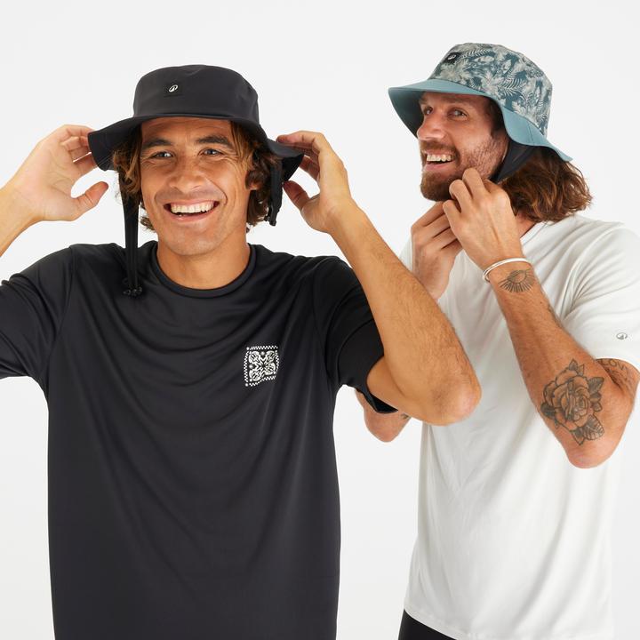 Actual product image Olaian Surf-Hut Damen/Herren 500 Newblack schwarz (One size)