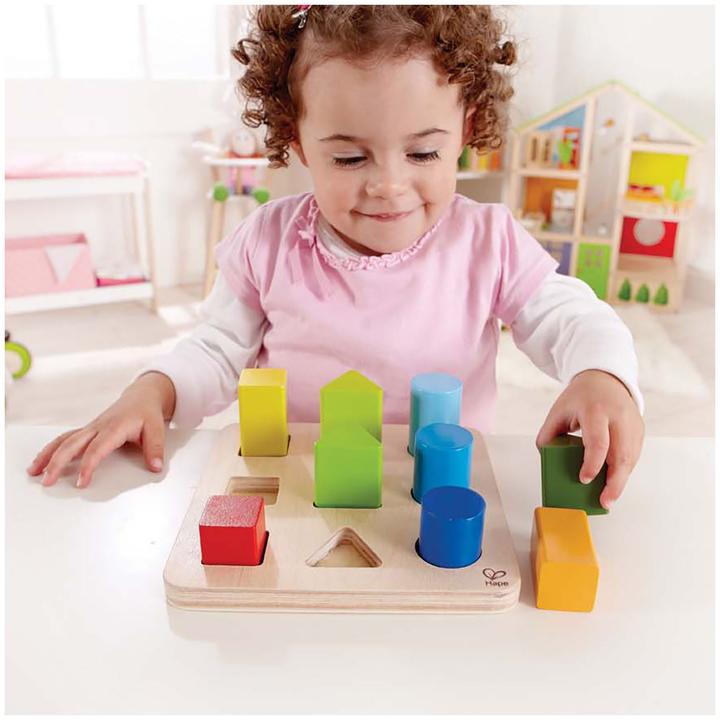 Actual product image Hape color and shape sorter