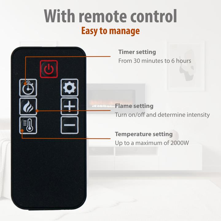 Actual product image Classic Fire Heater wall Vancouver 105,5cm