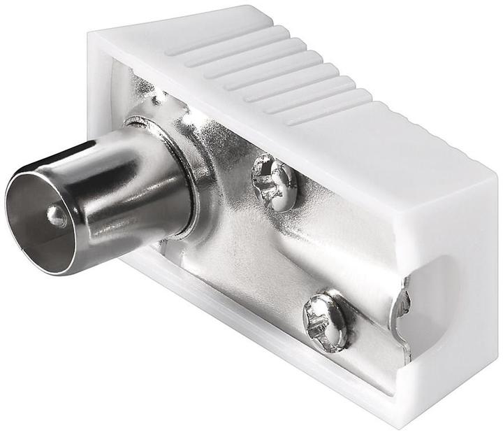 Image du produit Goobay Koax-Winkelstecker mit Schraubbefestigung- VPE: 10 (Fiches et connecteurs)