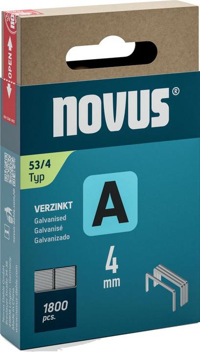Produktbild Novus Feindrahtklammern A 53 10mm 5000 Stk.