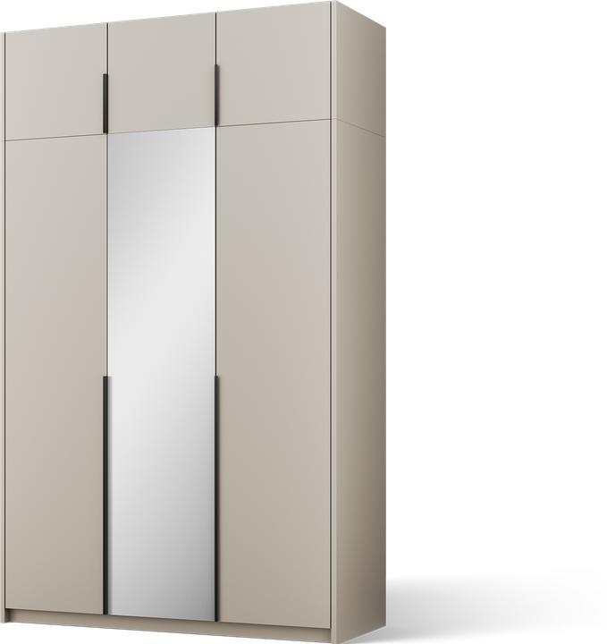 Produktbild ADRK Furniture Alera III mit Aufsatz – Drehtürenschrank (148 x 58 x 250 cm)