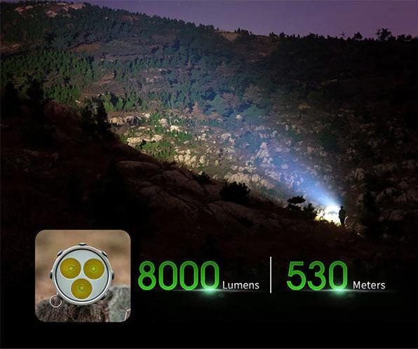 Actual product image Nextorch Suchscheinwerfer SAINT TORCH 30 V2.0, 8'000 Lumen (20 cm, 8000 lm)