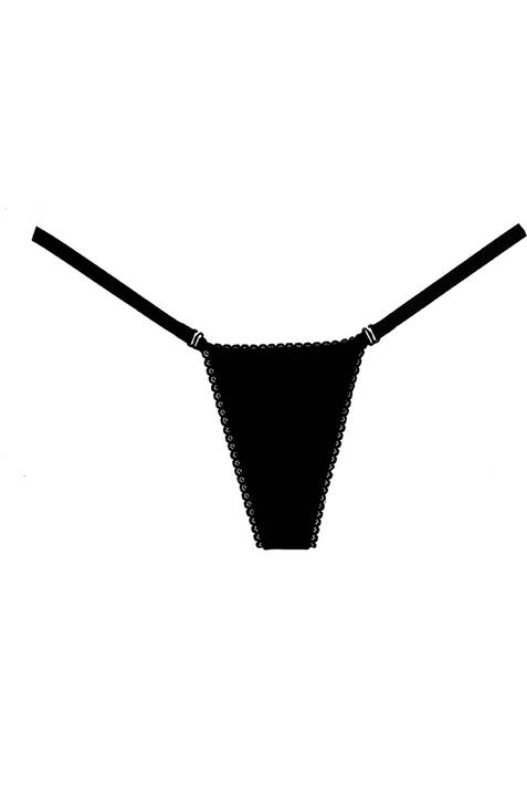 Actual product image Allure Velvet Panty - Black (One size)