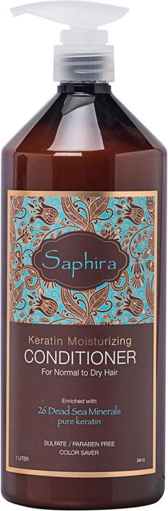 Image du produit Saphira Après-shampooing hydratant à la kératine (1000 ml)