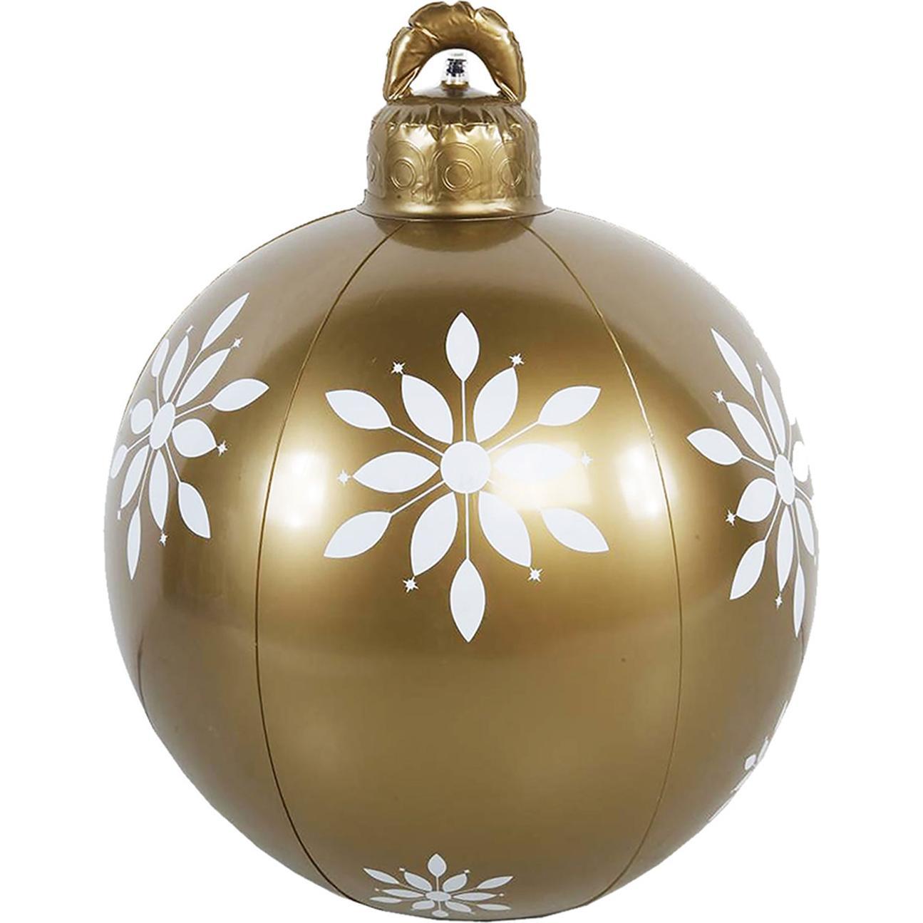 Mojawo, Christbaumschmuck, Aufblasbare Weihnachtskugel Christbaumkugel Weihnachten Ø60cm