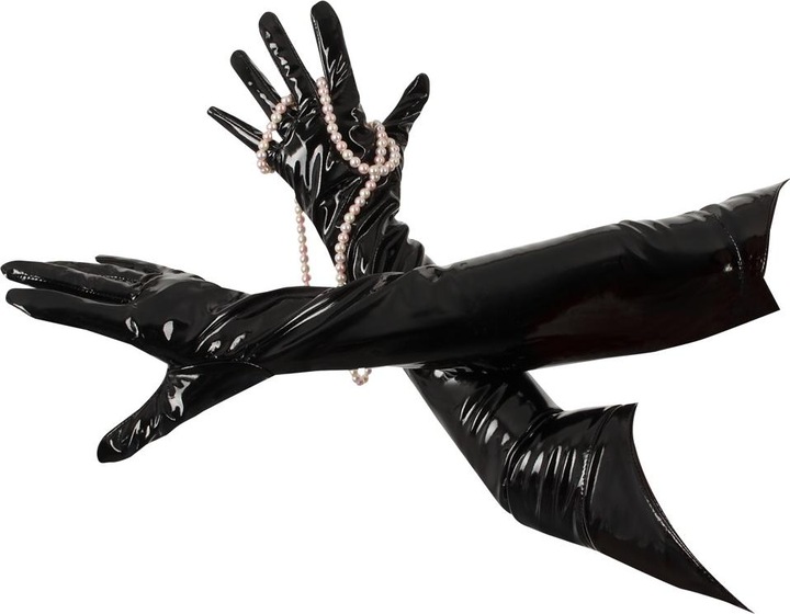 Produktbild Black Level Lack Handschuhe schwarz M (M)