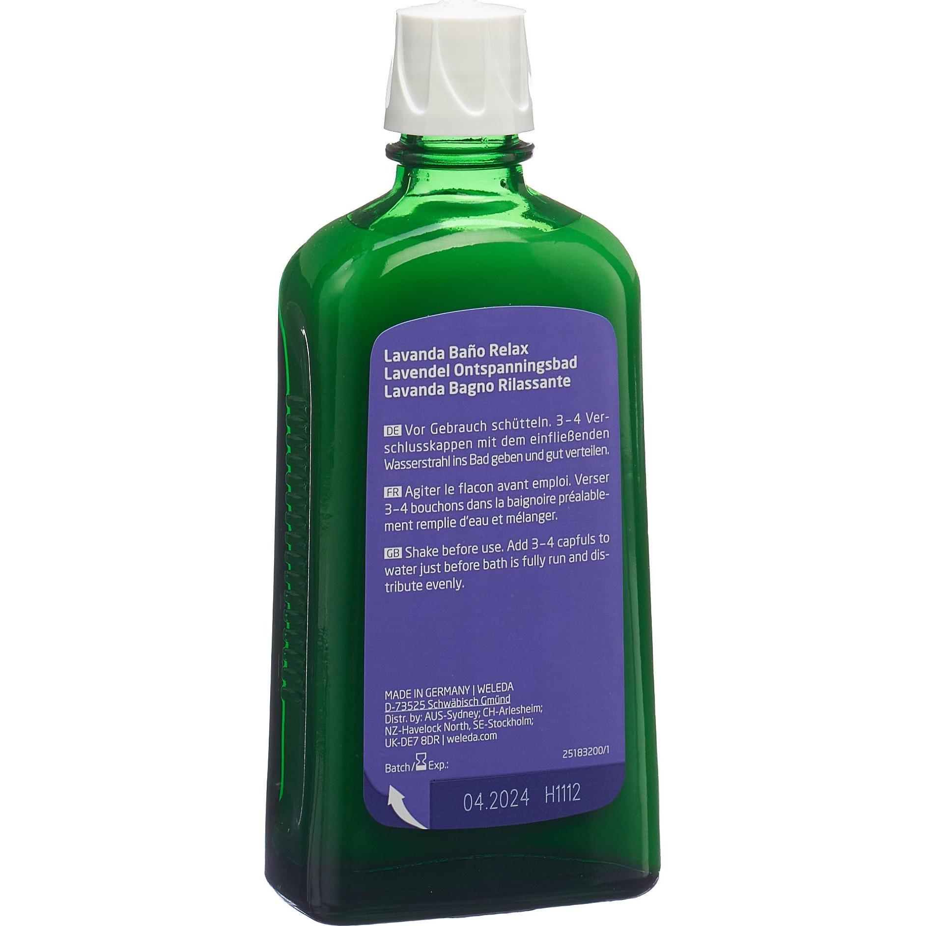 Weleda, Badezusatz, Lavendel Entspannungsbad (200 ml, Badeöl)