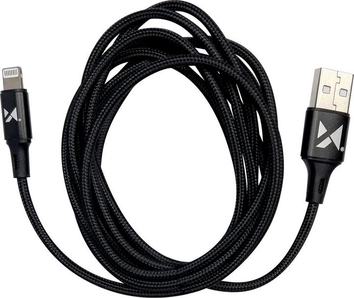 Actual product image Wozinsky cable USB - Lightning 2,4A 1m black (WUC-L1B) (1 m)