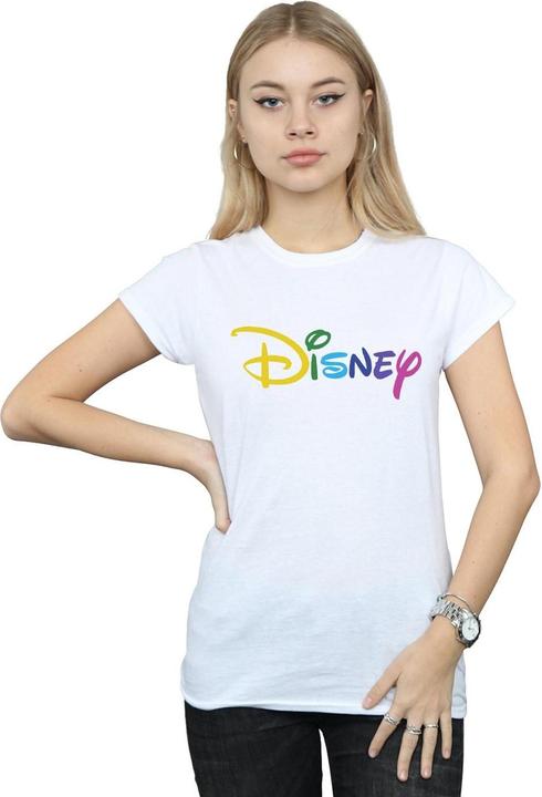 Actual product image Disney Womens/Ladies Colour Logo Cotton T-Shirt (M)