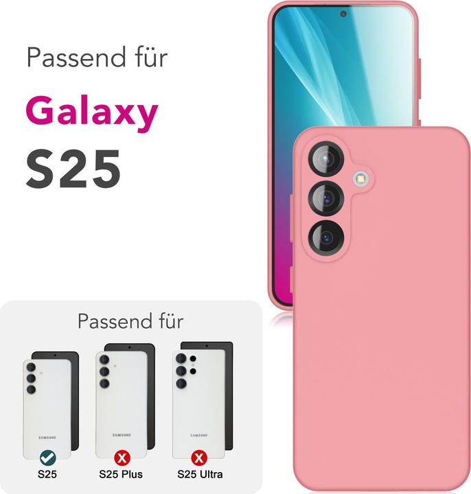 Actual product image Nalia Phoenix - Abwischbare Flüssigsilikon Hülle - Easy Clean Liquid Silicone Cover (Samsung Galaxy S25)