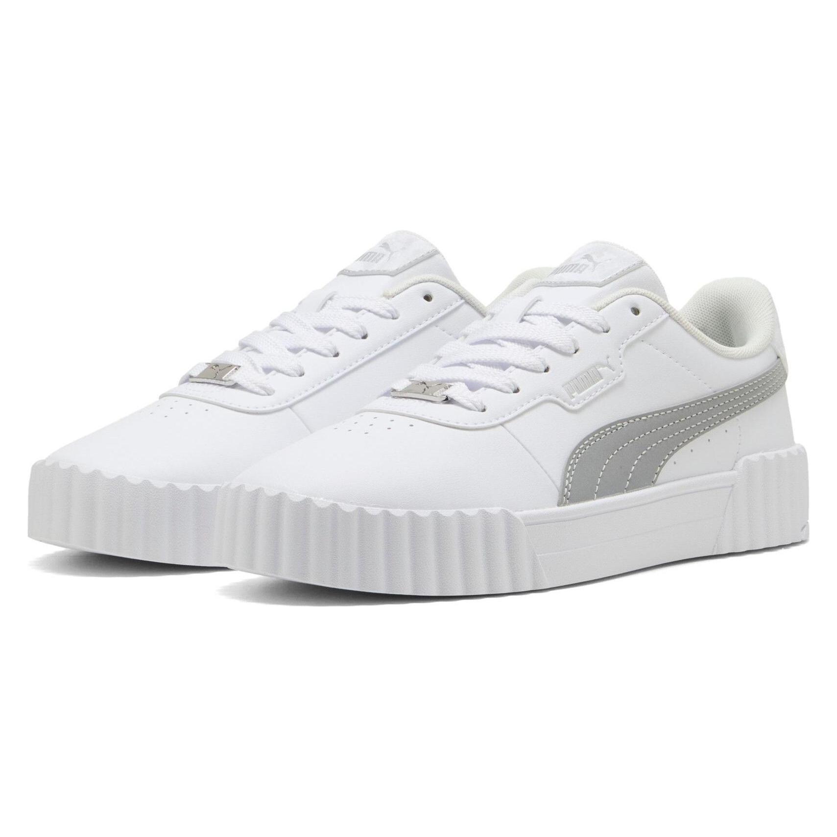 Puma, Vrouwen, Sneakers, Carina 3.0 DagINacht, Wit, Zilver, (40)