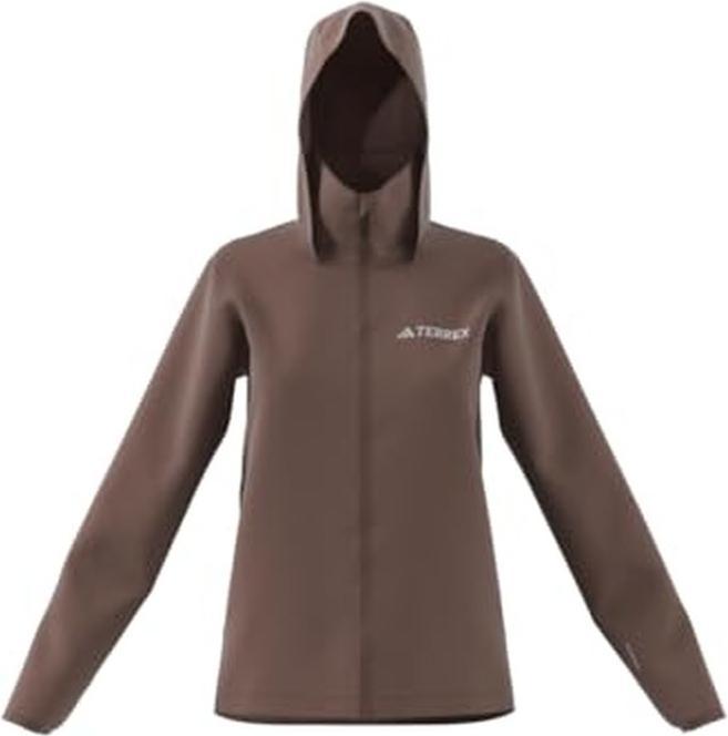 Produktbild Adidas Dames Terrex Multi Essentials 2 Layer Rain Jacket, Earth Strata, L (L)