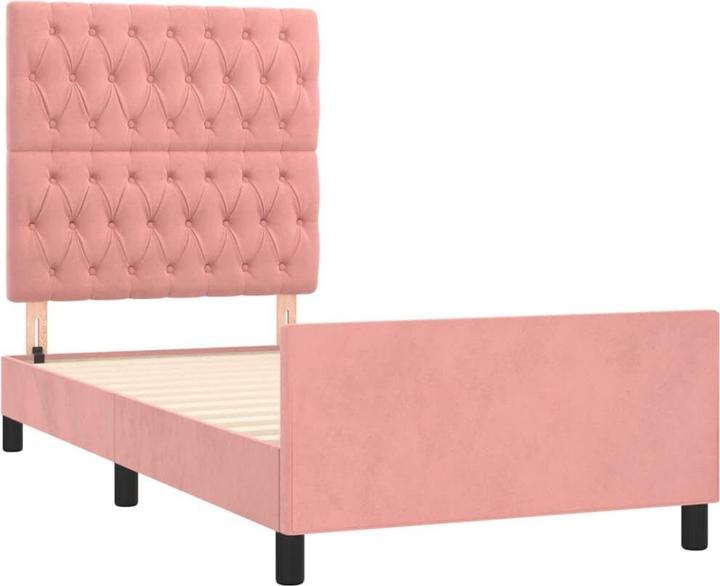 Produktbild vidaXL Bettgestell mit Kopfteil (100 x 200 cm)