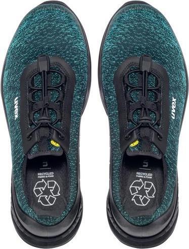 Produktbild Uvex Safety 6824236 Sicherheitshalbschuh S1P Schuhgrösse (EU): 36 Schwarz, Grün, Blau 1 Paar (S1P, 36)