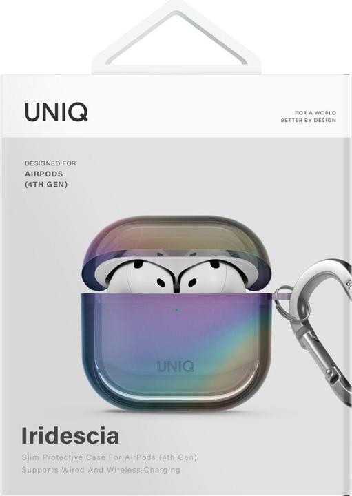 Productafbeelding Uniq Case Iridescia for AirPods 4 Hang Case midnight quartz (Hoofdtelefoon hoes)