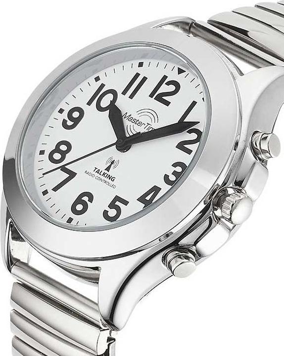 Actual product image Master Time MTLA-10706-60M Talking Ladies Radio-Controlled Watch Strap 38mm (Radio-controlled clock, 38 mm)