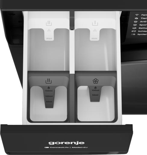 Actual product image Gorenje W 53G484A3P1B Automatic washing machine A-30% 8kg 1400U Wifi inverter motor bw (8 kg, Left)